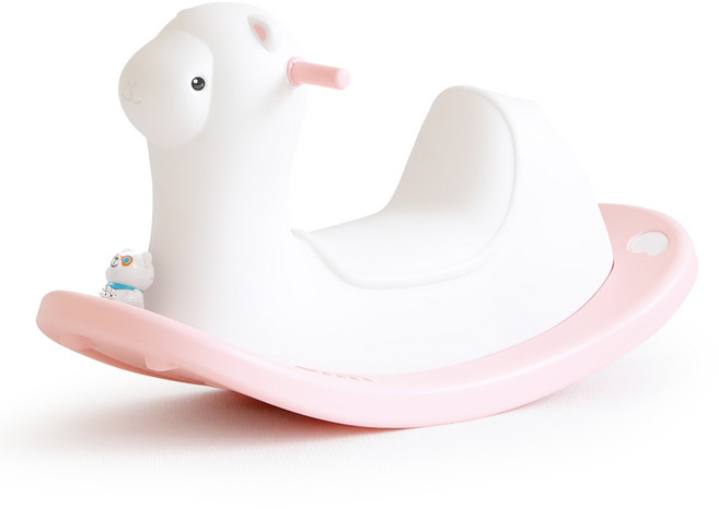 아이팜 리틀라마 흔들말 아기 흔들목마, 핑크, 1개
