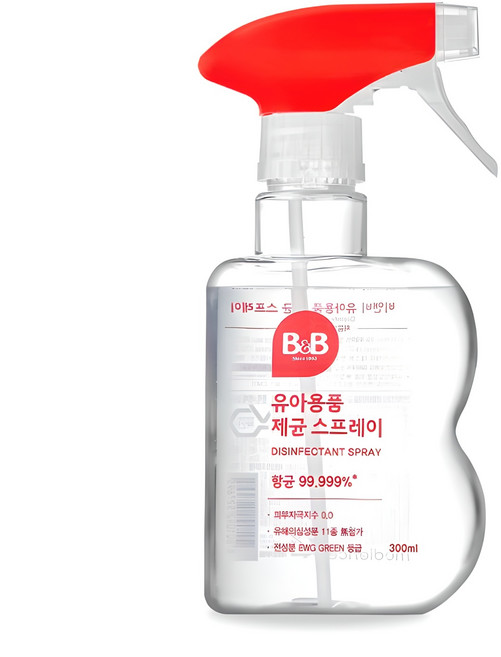 비앤비 유아용품 제균 스프레이 용기형, 300ml, 1개