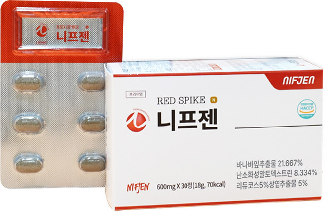 니프젠 스파이크 프리미엄 600mg, 30정, 1개