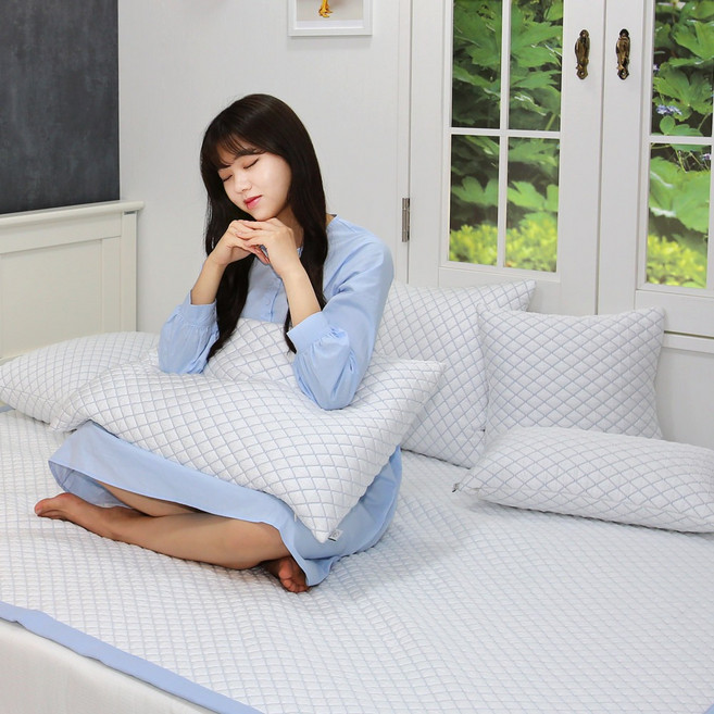 아이스 쿨 쿠션커버 4color 냉감 원단 여름용 쿠션커버, 4. 아이스 그레이_NC253-24