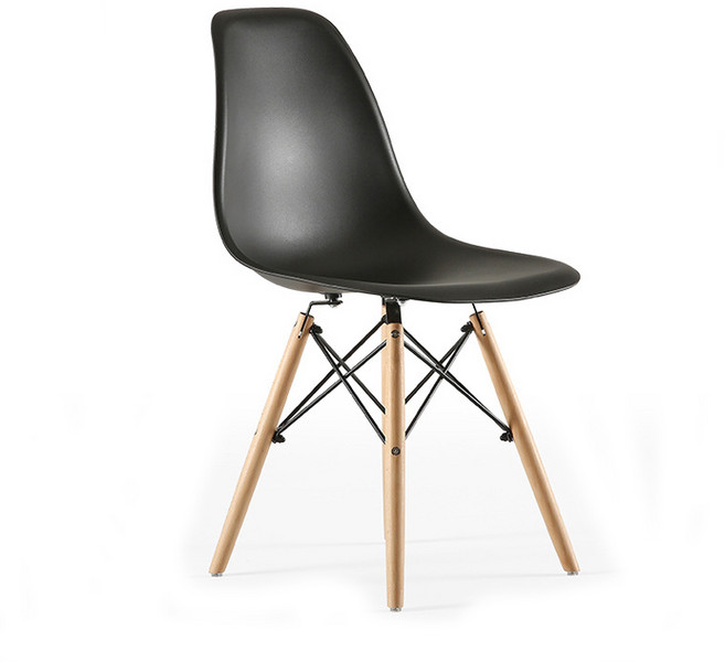 루아체어 에펠의자 인테리어 카페 식탁 업소용 사무용 화장대 1인용 체어 원목, 기본형, 블랙, 1개