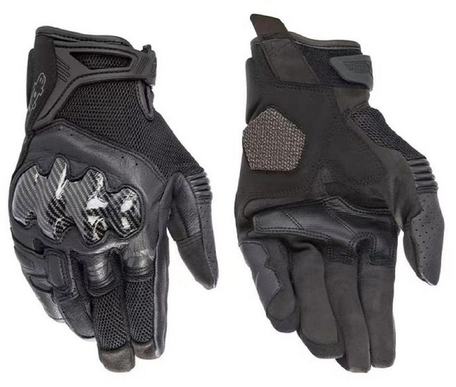 알파인스타장갑 클래식바이크장갑 용품 겨울 여름 드라이빙글러브 라이딩 오토바이, M, 스타 카본 올블랙