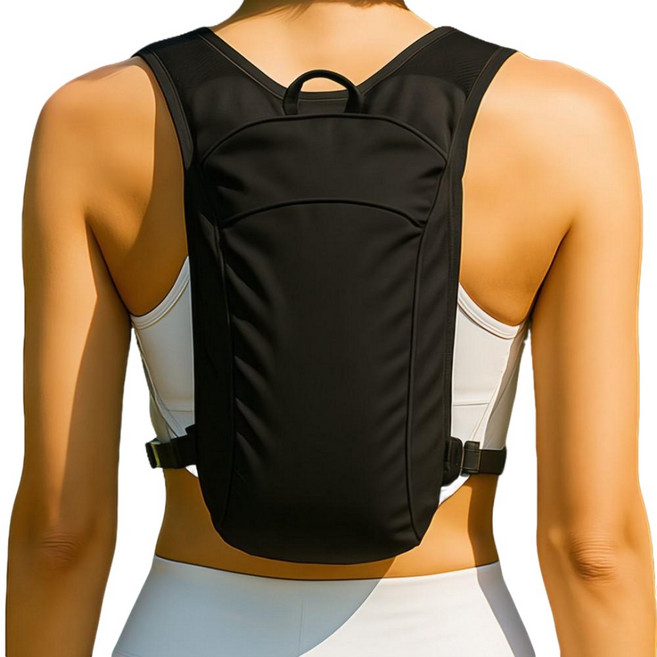 아임이지 하이브리드 트레일 러닝 조끼 러닝백팩, 블랙, 1개