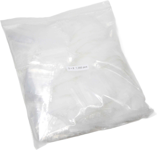 초소형 PE 지퍼백 5 x 6cm 1 000매 비닐넘버원, 1000개, 1세트