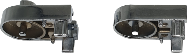 샤워부스 도어 상하봉 마감캡 욕실 무힌지 부속, 크롬, 옵션2 B타입, 1개