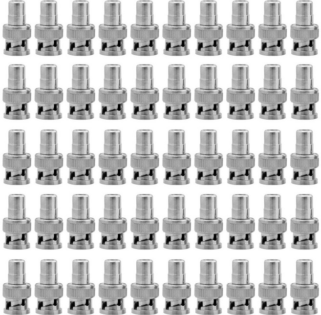 MAINE BNC RCA MF 젠더 CCTV 동축 케이블 변환 어뎁터 50개