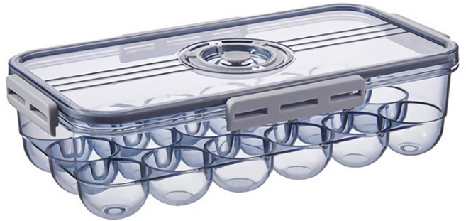 싱싱 계란 보관함 18구, 그레이, 1개