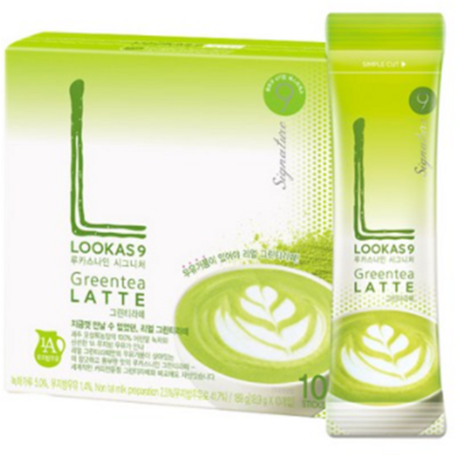 남양 루카스나인 그린티 라떼, 18.9g, 10개입, 10개, 18.9g