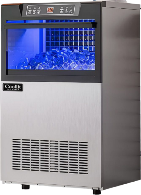 쿨릿 일생산 105kg 대용량 제빙기 국내 AS 2년 사각얼음 물통 수도 듀얼 공급 아이스메이커, CL105