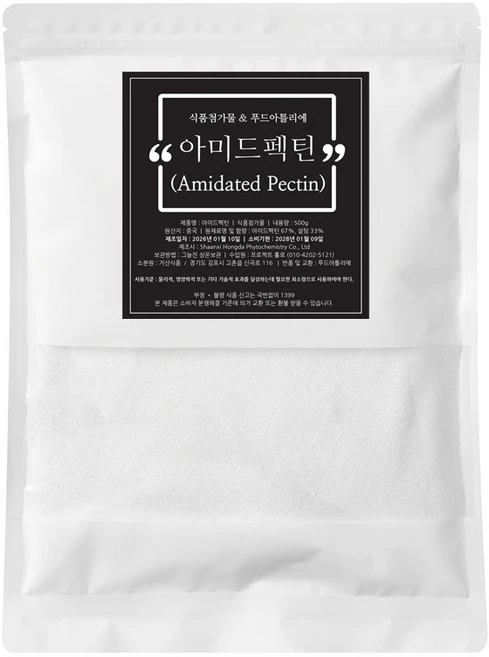 식품첨가물 아미드 펙틴 500g / 저당쨈용, 1개 - 쿠팡