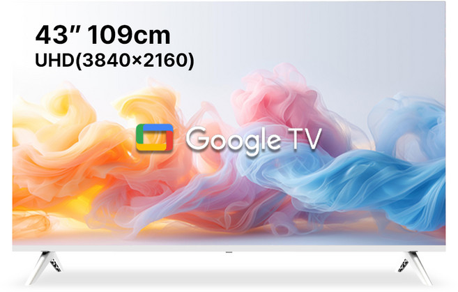 스타인즈 43인치 구글 스마트 UHD TV 무빙스탠드 /삼탠바이미/중탠바이미, 고객직접설치, 스탠드형, KKZ4300SUH, 109