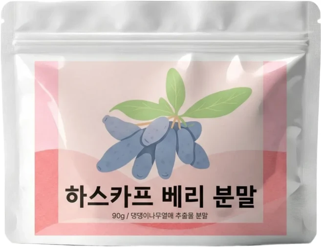 하스카프 베리 분말 하스카프베리 추출물 베리분말 베리가루 안토시아닌 C3G, 1개, 90g - 쿠팡