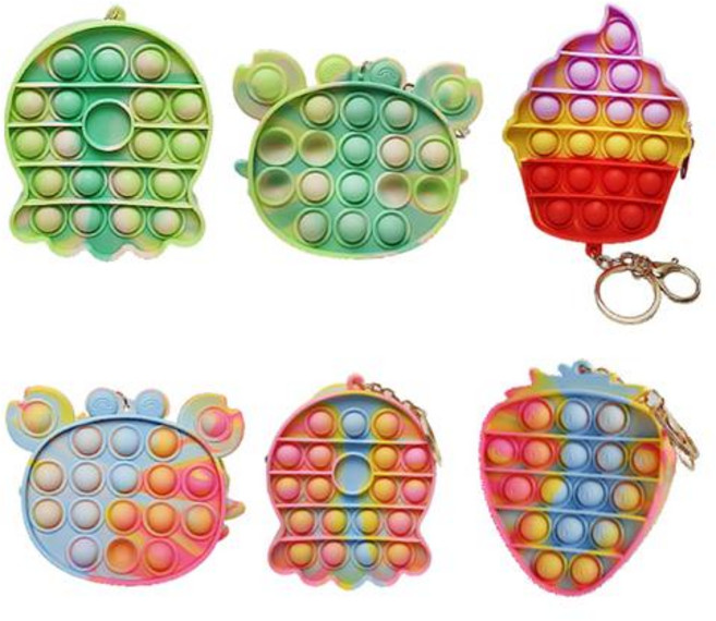 TOY7 4000 캐릭터 팝잇 동전지갑 키링 열쇠고리