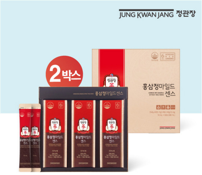 [정관장 본사직영] 홍삼정 마일드센스 10ml*30포 x 2박스, 30회분