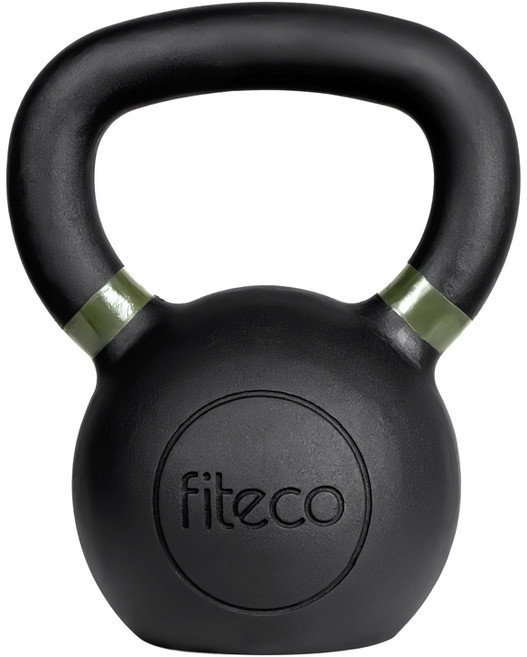 FITECO 프리미엄 케틀벨 크로스핏 전신운동, 1개, 12kg, 블랙