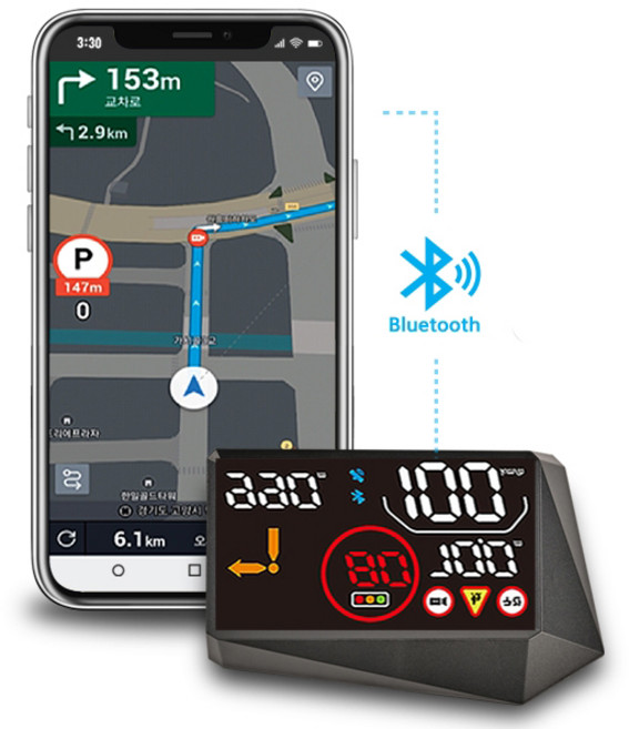 carpos 티 허드 티맵연동 헤드업 디스플레이 T202, 1개