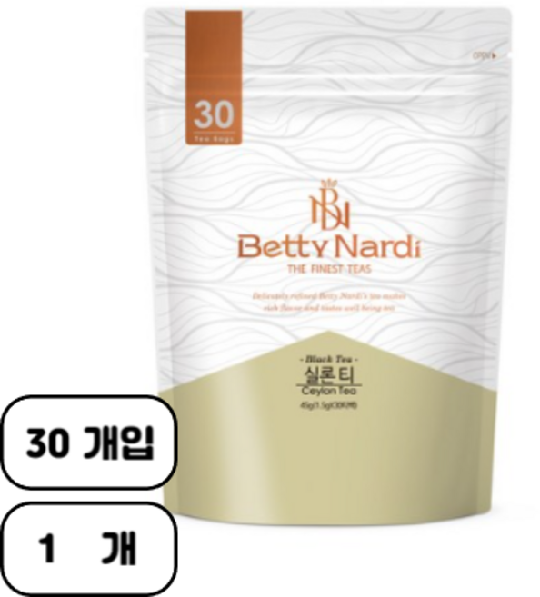 베티나르디 실론 티 30티백, 1.5g, 30개입, 1개