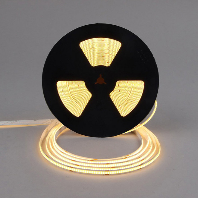 더쎈 LED 롱 베디 COB 슬림 라인바 15M 24V 플리커로우 붙이는간접등, 전구색