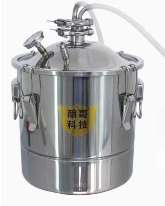 스텐 발효통 주류 막걸리 담금주 증류수 효소 용기 드럼통 발효 저장통 밀폐통 숙성 대형, 항온 20L 201 30x30cm