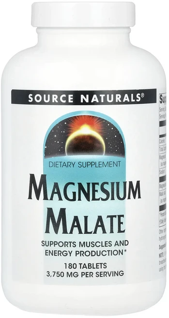 Source Naturals 마그네슘 말레이트 180정, SourceNaturals마그네슘말레이트180정, 1개 - 쿠팡