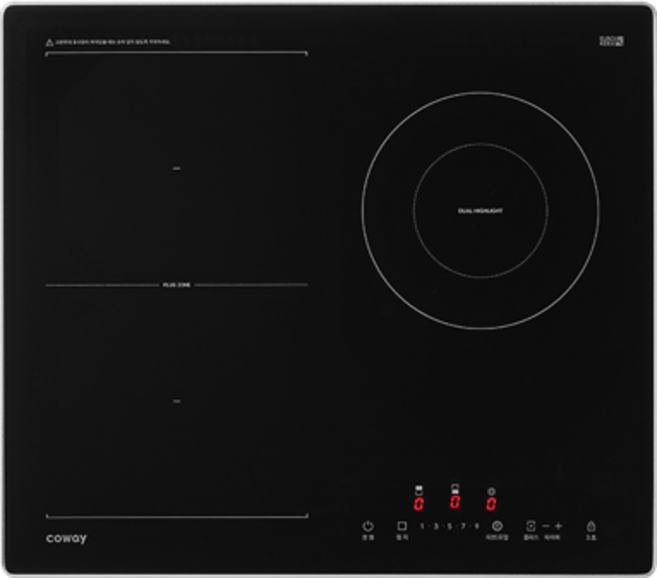 코웨이 프라임 하이브리드 (인덕션 2구+ 하이라이트 1구)/NHP-31KE/빌트인 프리스탠딩 가능, 빌트인, NHP-31KE