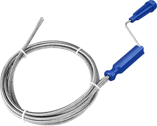 배수구 청소기 스프링 배관청소기 하수구 뚫는 도구 변기 세면대 싱크대 막힘 제거