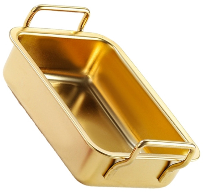 케이크 케서롤과 빵을 위한 다기능 베이킹 트레이 직사각형 케이크 팬, Gold, small