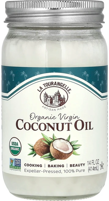 La Tourangelle 유기농 버진 코코넛 오일 14 fl oz(414 ml) LAT-00073 - 쿠팡
