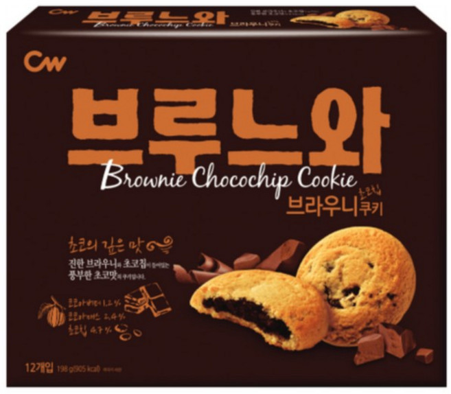 청우식품 브루느와 쿠키, 198g, 1개