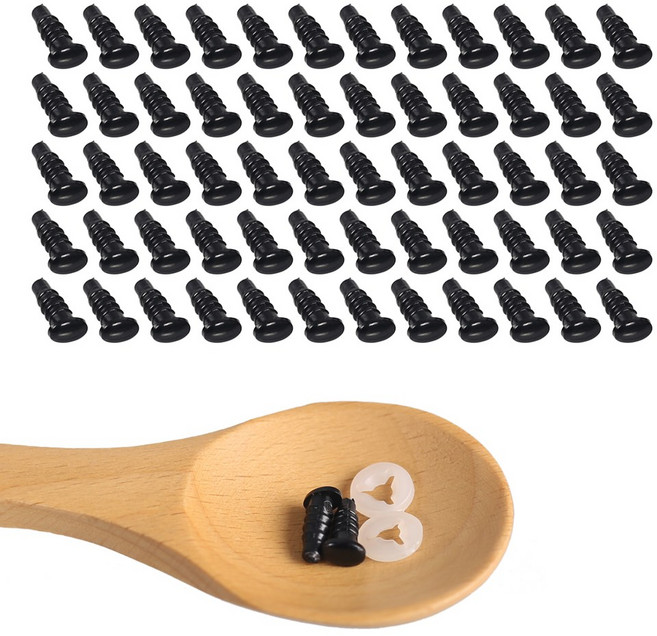 [모핸] 타원눈 인형눈, 6mm, 50개