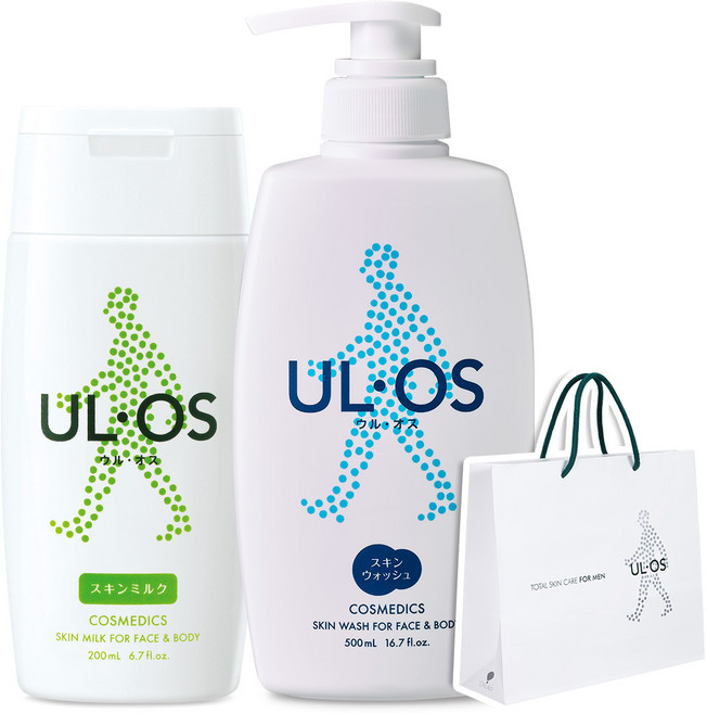 우르오스 스킨바디워시 대용량 500ml+스킨밀크 200ml + 쇼핑백 증정, 1세트