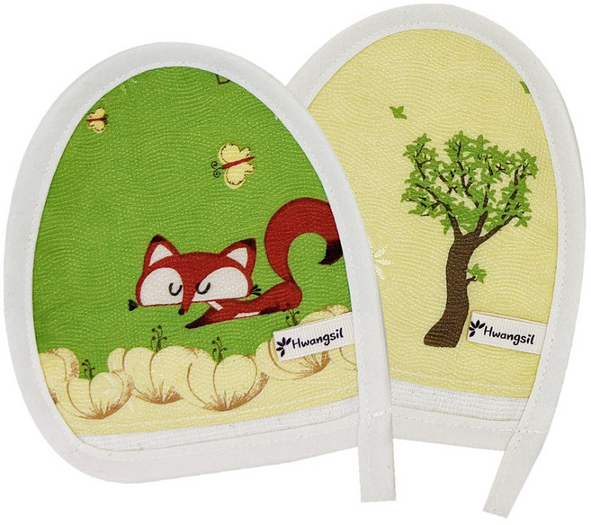 빨간여우 시리즈 밤부인견세안타올 2종 세트, B세트, 1개