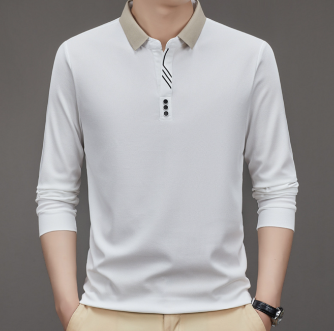 닥스키즈 남자 봄가을 폴로넥 아빠룩 긴팔 티셔츠