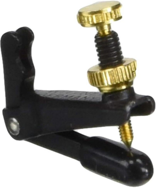 Wittner 102EGX 4/4-3/4 사이즈 롱 암 엑스트라 와이드 스트링 조절기 바이올린용 블랙/금박 나사 마감 426876