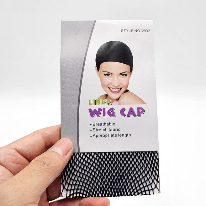 심플하이 고탄력 매듭없는 헤어 통가발 가발망 가발머리망, 1개, 블랙