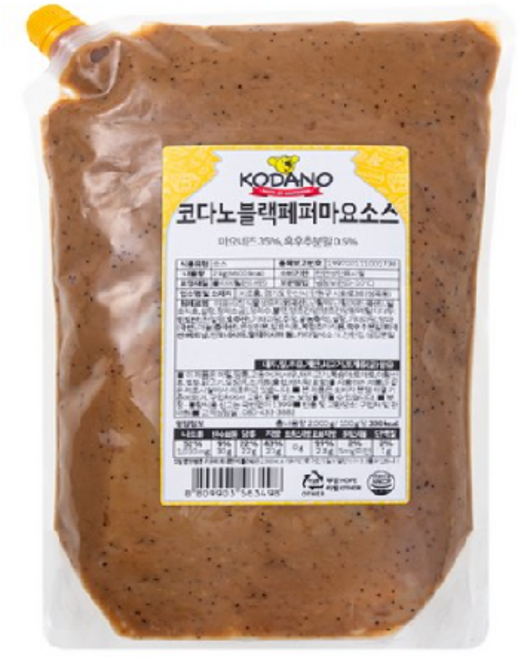 코다노 블랙페퍼마요소스, 1개, 2kg