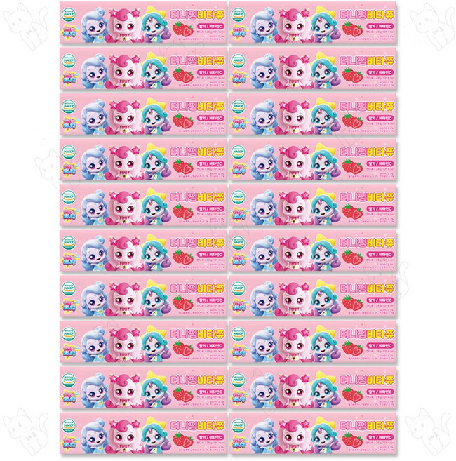 캐치티니핑 비타쮸 딸기맛, 20개, 28g