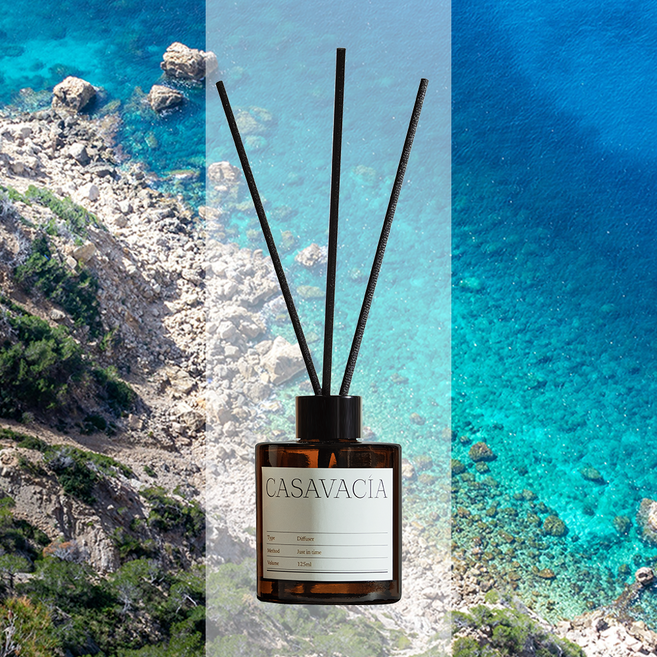 카사바시아 달달한 시원한 디퓨저 방향제, 1개, 125ml, 미르토디파나레아