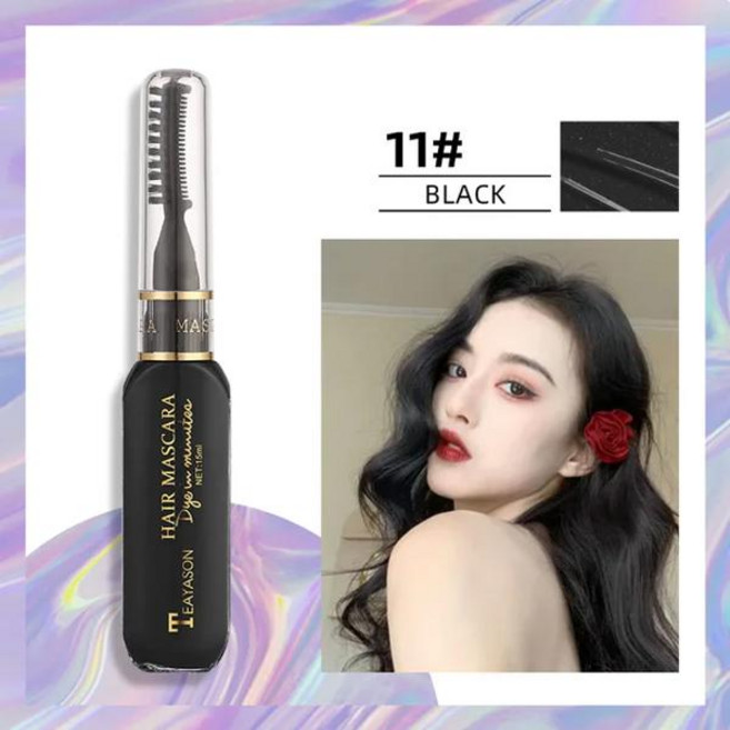 13 가지 색상 일회용 헤어 컬러 헤어 염료 홈 DIY 임시 헤어 컬러 마스카라 염료 크림 헤어 왁스 블루 그레이 퍼플, 11호, 1개