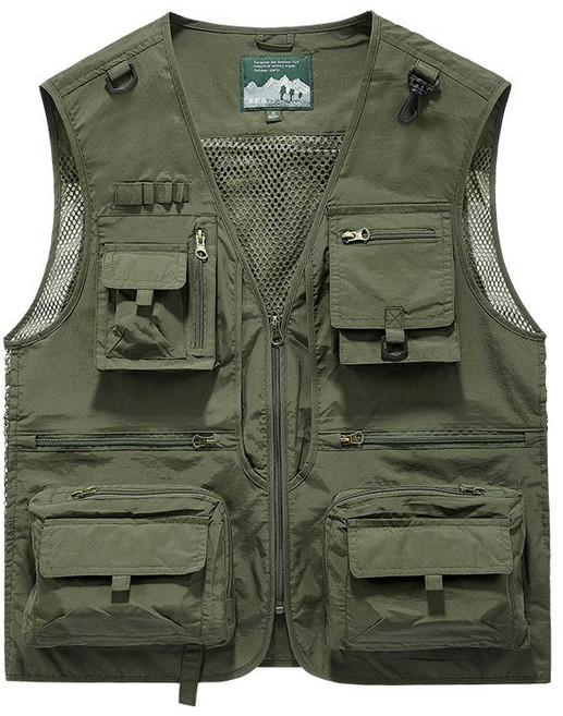 출시 메쉬 속건조끼 캐주얼 아웃도어 완벽 대응 캐주얼 스타일 아웃도어 활동 최적화 여름 시원 멀티포켓 디자인은 낚시 촬영