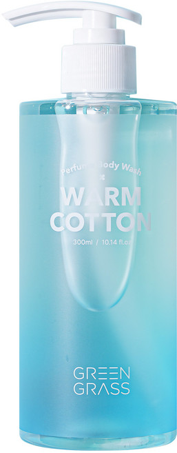 그린그라스 퍼퓸 바디워시 웜 코튼, 1개, 300ml