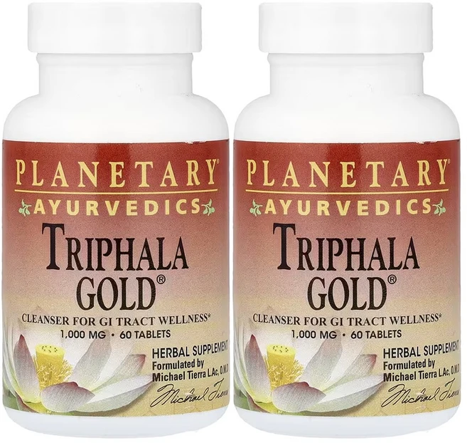 PLANETARY HERBALS 아유르베다 트리팔라 골드 60정 2개 - 쿠팡
