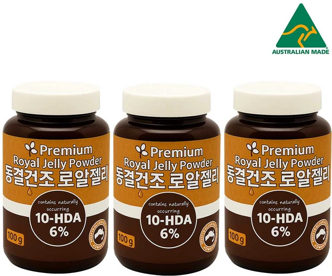 호주산 동결건조 로얄젤리 분말, 3개, 100g - 쿠팡