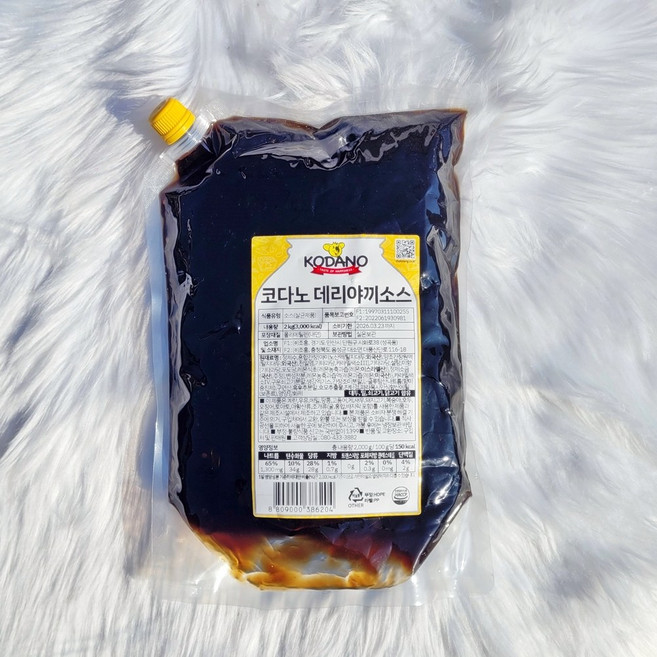 코다노 데리야끼소스 2kg 닭꼬치 장어구이 덮밥소스 스테이크 생선구이 단짠 대용량, 1개