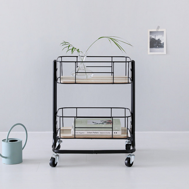 마켓비 CESNA 트롤리 카트 2단, 블랙2673.7002