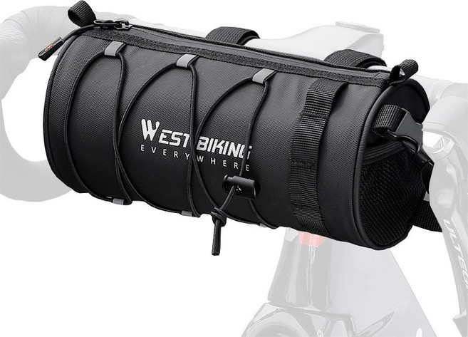 시그니처베이지 자전거 핸들 탑튜브 프레임 안장 새들백 가방 YPZ367, 1개, 블랙