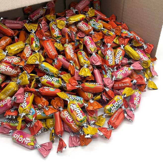 크라운 마이쮸 네가지맛 세트 (캔털루프멜론+애플망고+핑크리치+써니피치) 150개 (개별포장)