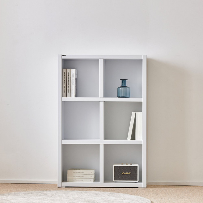 동서가구 피츠 엘 36T 800 3단 책장 책꽂이 수납장 DF918079, 올화이트