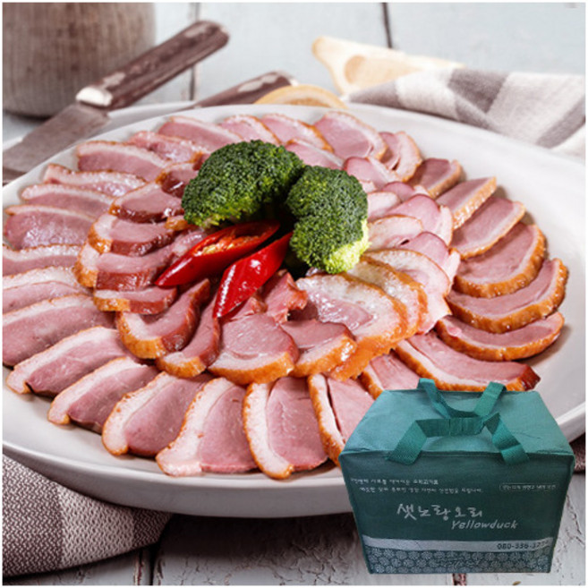 [CJ이츠웰] 무항생제 오리훈제 슬라이스 선물세트 200g x 10봉 (소스 포함), 상세 설명 참조, 상세 설명 참조, 상세 설명 참조