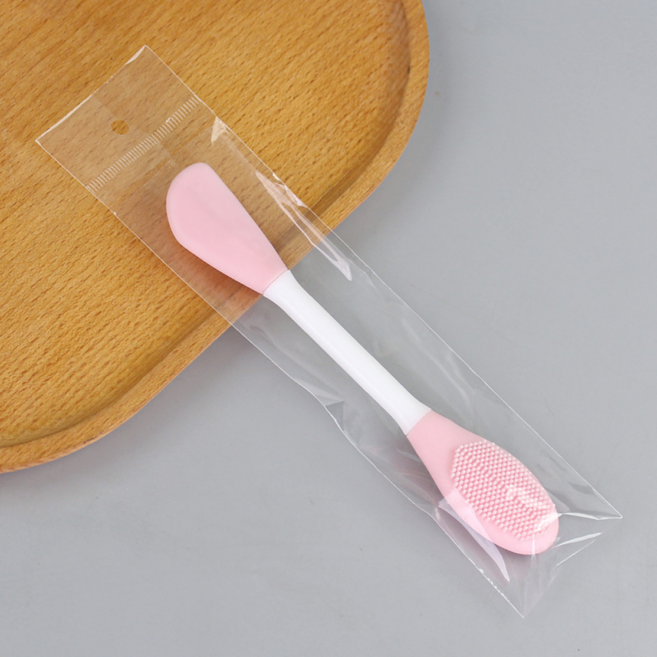 사부작마켓 실리콘 듀얼 모공 세안 브러쉬, 1개, 핑크